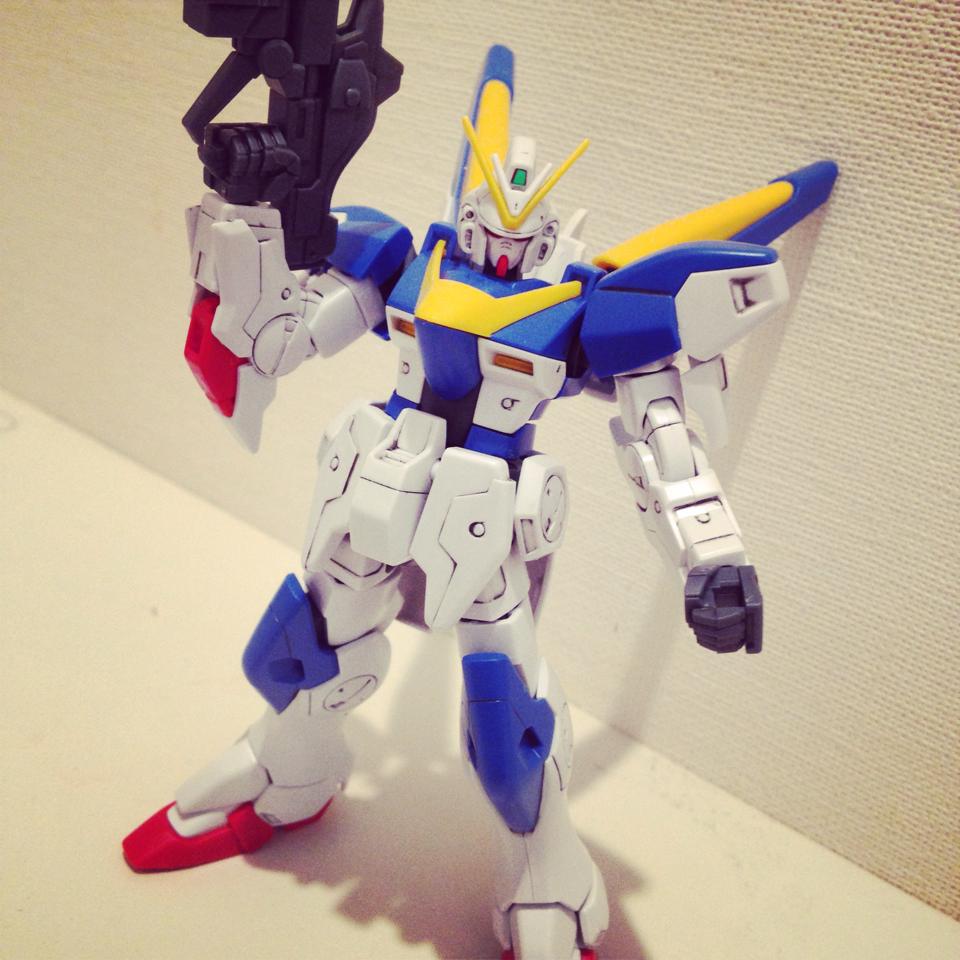ガンプラ作りました) HGUC 1/144 LM314V21 V2ガンダム 機動戦士V