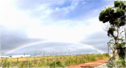 フリー素材 画像 雨上がりの晴れ間に現れた虹がとても奇麗で癒されました 無料 株式会社カムラック 障害者就労継続支援a型 B型 就労移行支援 相談支援